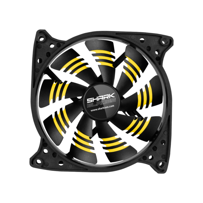 SHARKOON SHARK BLADES 120MM FAN (YELLOW)