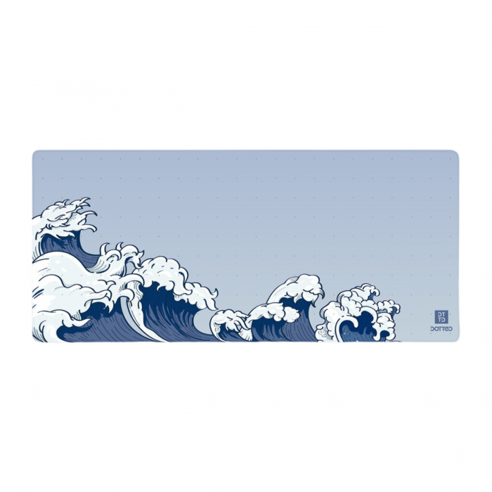 DOTTED GREAT WAVE 900X400MM DESK MAT (4MM)