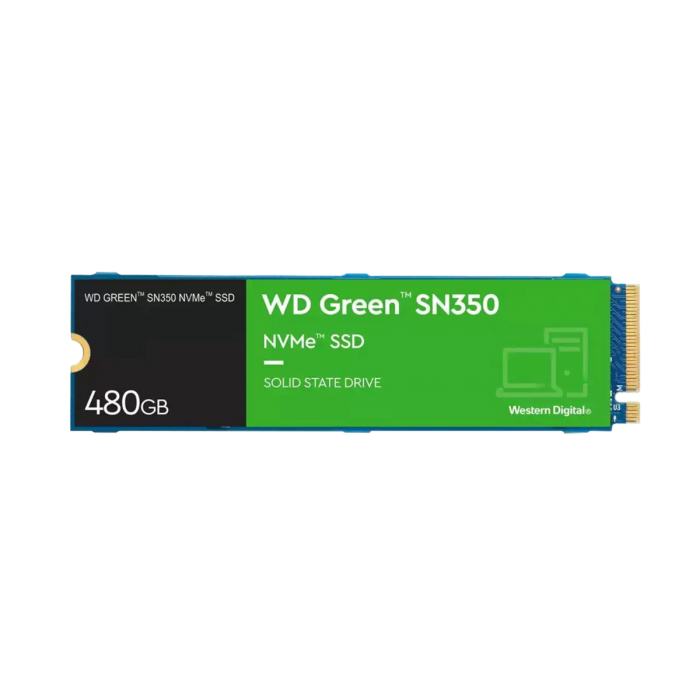 WESTERN DIGITAL 480GB GREEN SN350 NVME SSD (WDS480G2G0C) M.2 PCIE 2280