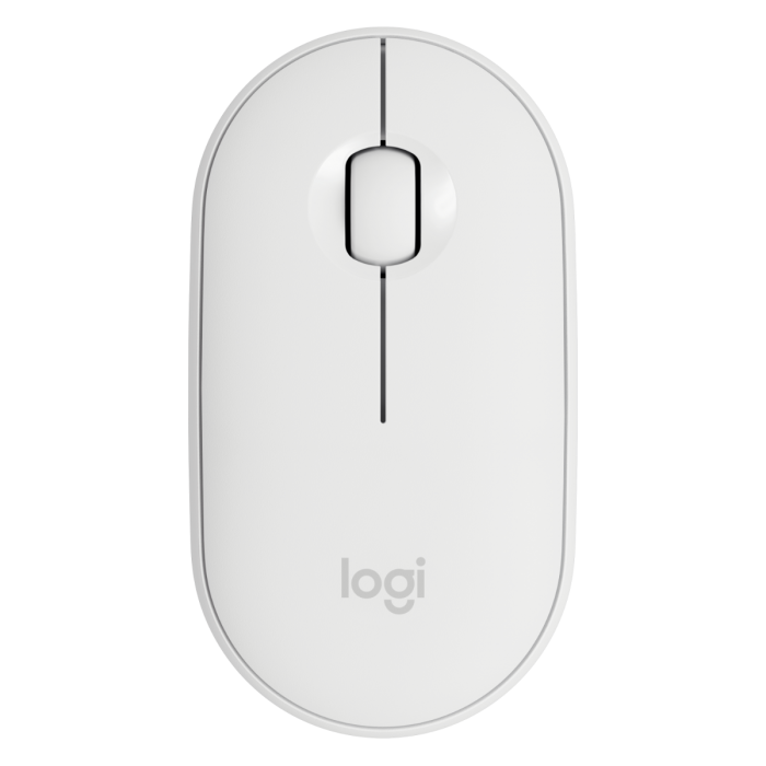 LOGITECH M350 PEBBLE WIRELESS BLUETOOTH MOUSE (WHITE)