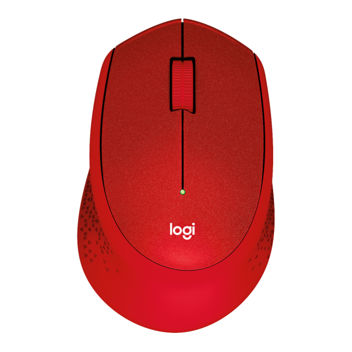 LOGITECH M331 SILENT PLUS WIRELESS MOUSE (RED)