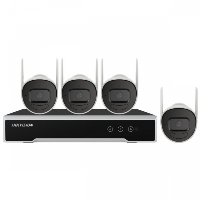 HIKVISION NK42W0-1T 4CH NVR W/ 1TB WDPURX, 4 X BULLET 2MP IP66 WIFI CAMERA