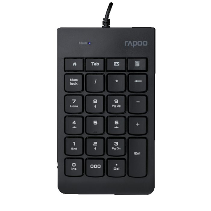 RAPOO K10 USB NUMERIC KEYPAD (BLACK)