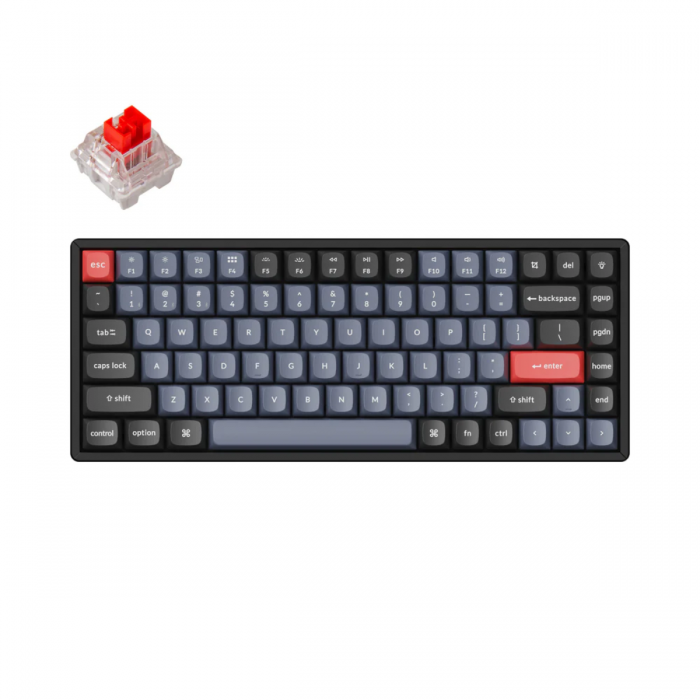 KEYCHRON K2 PRO RGB WIRELESS COMPACT MECHANICAL KEYBOARD (RED SWITCH/SWAPPBL)