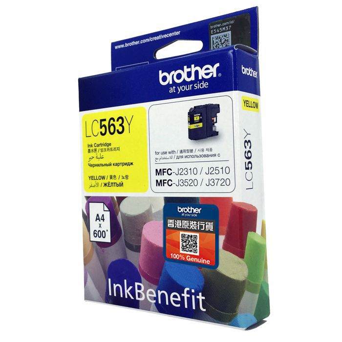 BROTHER LC-563 YELLOW INK CARTRIDGE