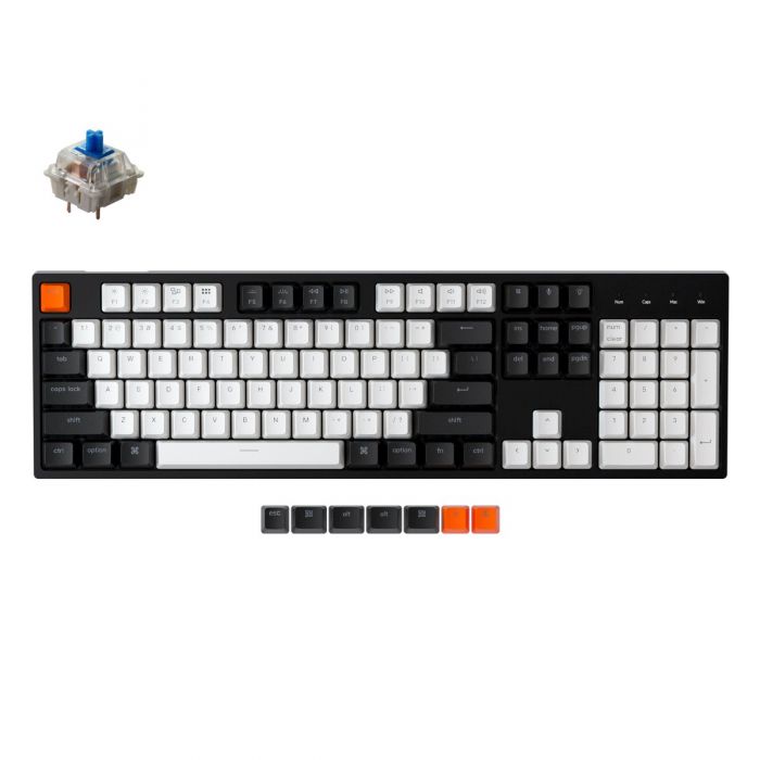 KEYCHRON C2 RGB WIRED MECHANICAL KEYBOARD (BLUE SWITCH/HOT SWAPPABLE)