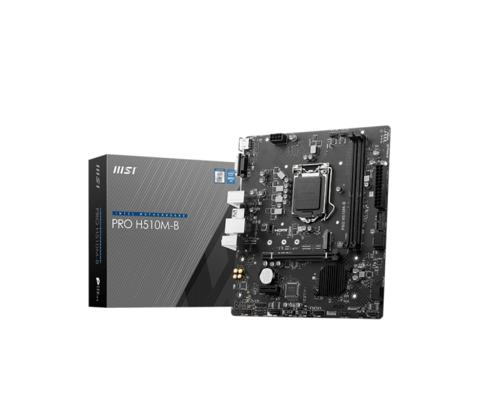 MSI PRO H510M-B 2DDR4 M.2 MOTHERBOARD (DB15, HDMI)