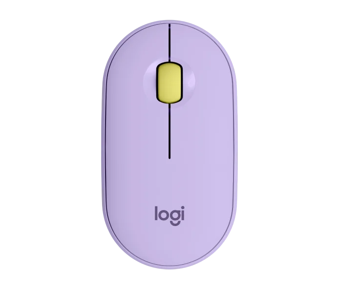 LOGITECH M350 PEBBLE WIRELESS BLUETOOTH MOUSE (LAVENDER LEMONADE)