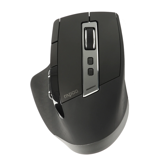 RAPOO MT750S BLUETOOTH/WIRELESS 2.4GHZ RECHARGEABLE MULTI-DEVICE SILENT MOUSE (BLACK)