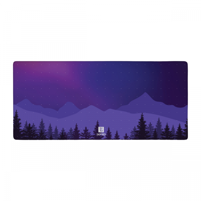 DOTTED MIDNIGHT SILHOUETTE 900X400MM DESK MAT (4MM)