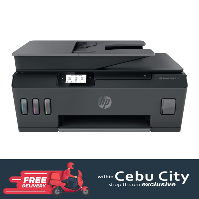 HP SMART TANK 615 AIO PRINTER W/ ADF & FAX (Y0F71A)