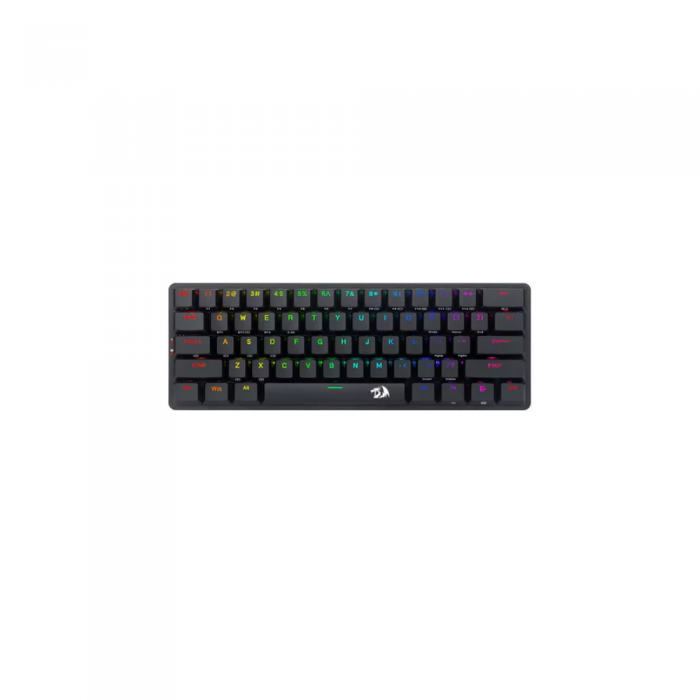 REDRAGON ELISE PRO RGB TRI-MODE 60-KEY MECHANICAL GAMING KEYBOARD (RED SWTCH/SWAPPBL) 