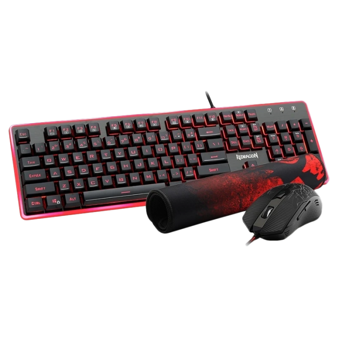 REDRAGON S107 GAMING SET (KEYBOARD+MOUSE+MOUSE PAD)