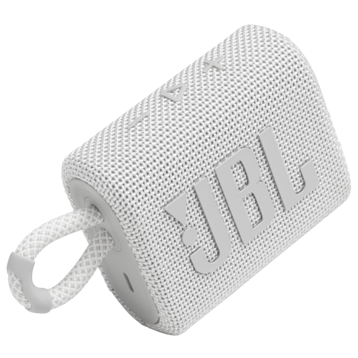 JBL GO3 PORTABLE BLUETOOTH SPEAKER (WHITE)