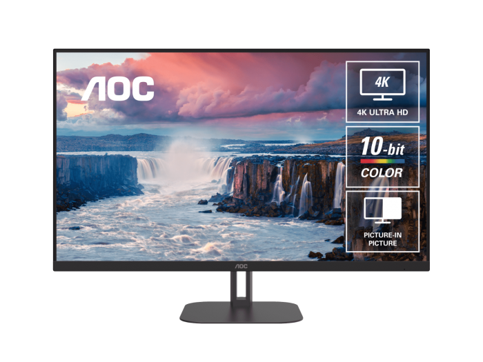 AOC U32V5N 31.5 4K UHD VA MONITOR WLMNT (2XHDMI, 2XDP)
