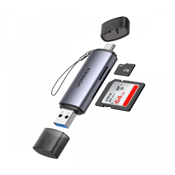 UGREEN 2 IN 1 USB-C/USB-A OTG MICROSD/SD CARD READER