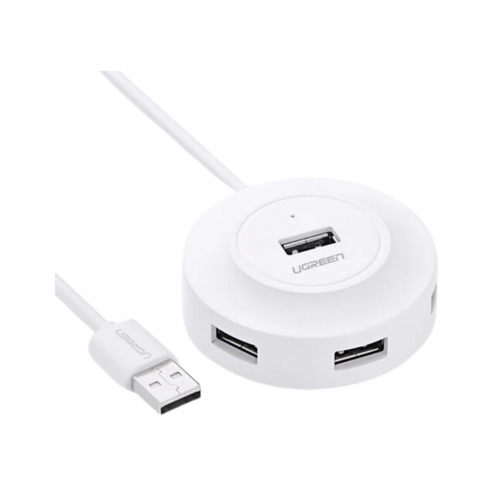 UGREEN 4PORT USB2.0 HUB (1M) WHITE