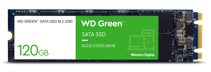 WESTERN DIGITAL 120GB GREEN SSD (WDS120G2G0B) M.2 SATA 6GB/S 2280