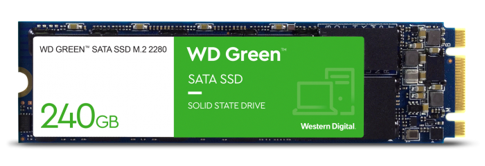 WESTERN DIGITAL 240GB GREEN SSD (WDS240G2G0B) M.2 SATA 6GB/S 2280