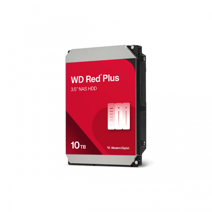 WESTERN DIGITAL 10TB RED PLUS NAS HDD (WD101EFBX) 7200RPM 256MB SATA 6GB/S 3.5"