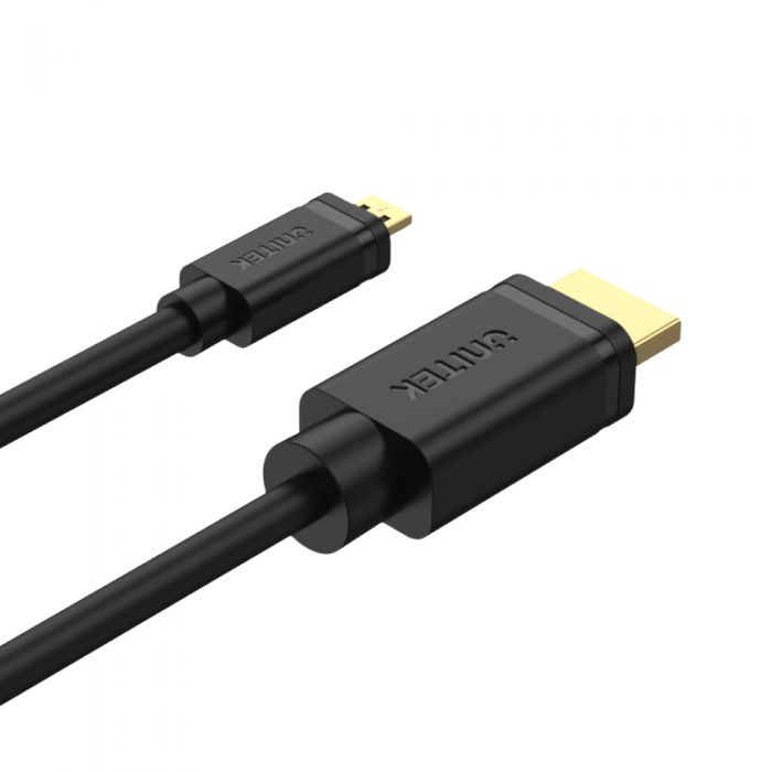 UNITEK Y-C182 MICRO HDMI (M) TO HDMI (M) CABLE 4K (2M)