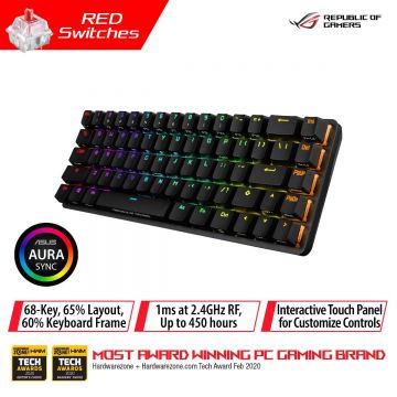 ASUS ROG FALCHION 65% COMPACT RGB MECHANICAL GAMING KEYBOARD