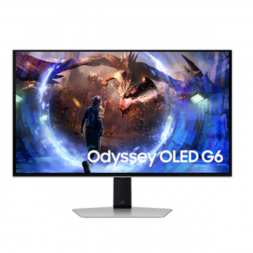 SAMSUNG ODYSSEY G6 LS27DG602SEXXP 27" QHD OLED GAMING MONITOR 360HZ 0.03MS WLMNT W/ HAS (2XHDMI, DP)