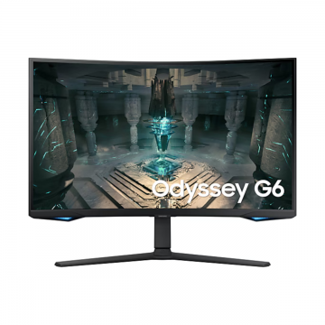 SAMSUNG ODYSSEY G6 LS32BG652EEXXP 32" QHD CURVE GAMING MONITOR 240HZ 1MS W/ SPKR WLMNT HAS (2XHDMI, DP)