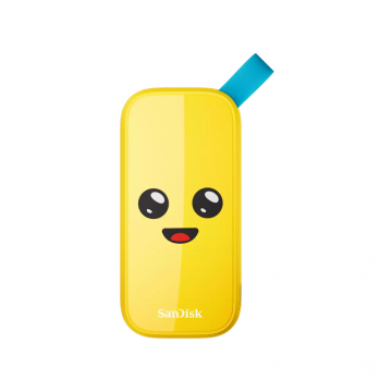 SANDISK PORTABLE SSD USB 3.2 TYPE-C 800MB/S (SSDE30-1T00-G25F) YELLOW PEELY EDITION