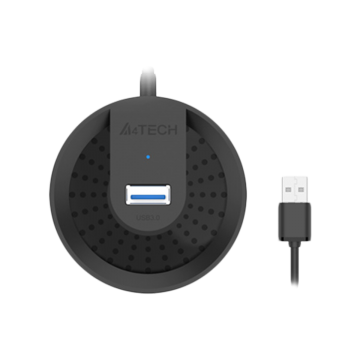A4TECH HUB-20 USB2.0 4PORTS BLACK (150CM)