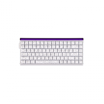 AULA HERO 84 HE MAGNETIC SWITCH KEYBOARD (BLACK KING SWITCH) WHITE CONTOUR