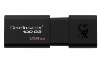 KINGSTON DATA TRAVELLER 100 GEN 3 USB 3.0 128GB BLACK