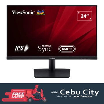 VIEWSONIC VA2409-MHU 23.6" WIDE FULL HD LED IPS MONITOR W/ SPEAKER WLMNT (VGA, HDMI, TYPE-C)