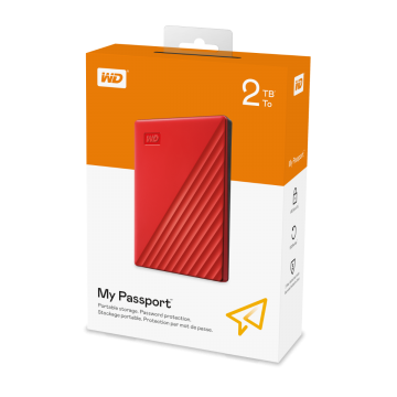 WESTERN DIGITAL MYPASSPORT 2TB USB 3.0 (RED) WDBYVG0020BRDWESN